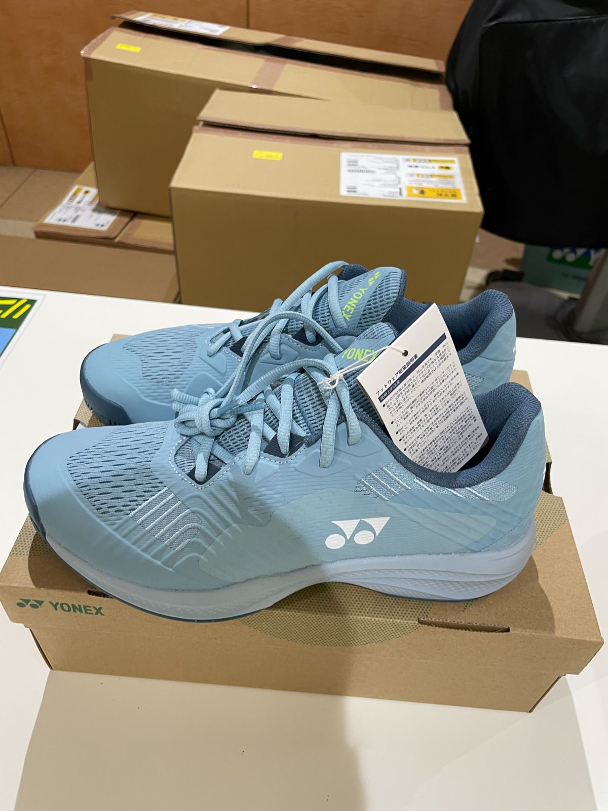 ヨネックス テニスシューズ パワークッションソニゲージワイドAC SHTSCWA 26.0 グレイッシュブルー