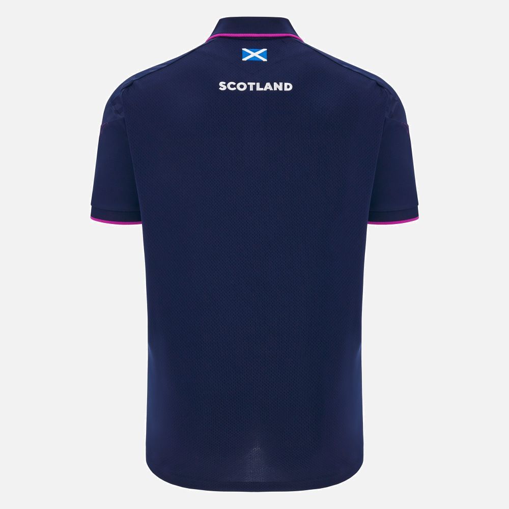 マクロン ラグビー スコットランド代表 2025 2026 ポロシャツ 紺 ネイビー モデル 日本未発売
