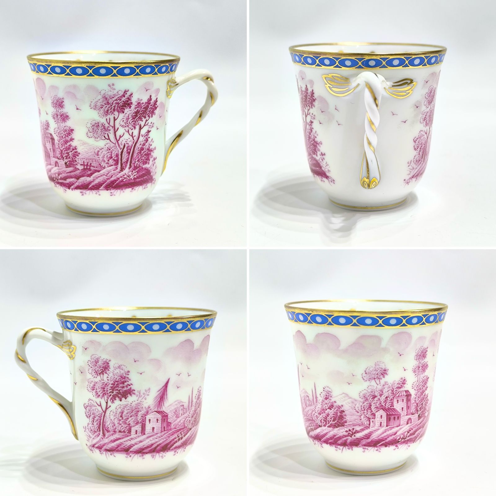 リチャードジノリ デミタスカップ＆ソーサー ポルポラ 手描き ②