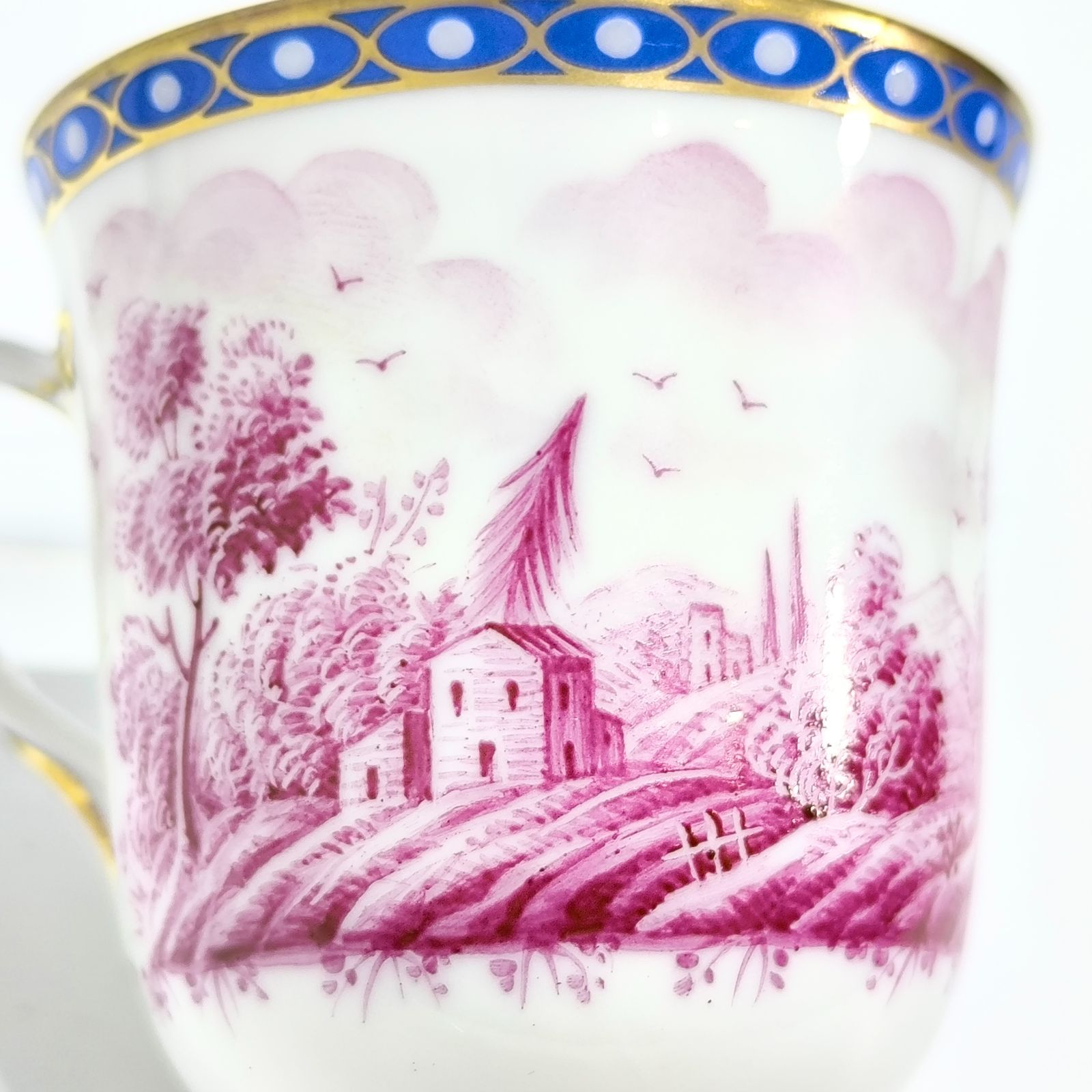 リチャードジノリ デミタスカップ＆ソーサー ポルポラ 手描き ②