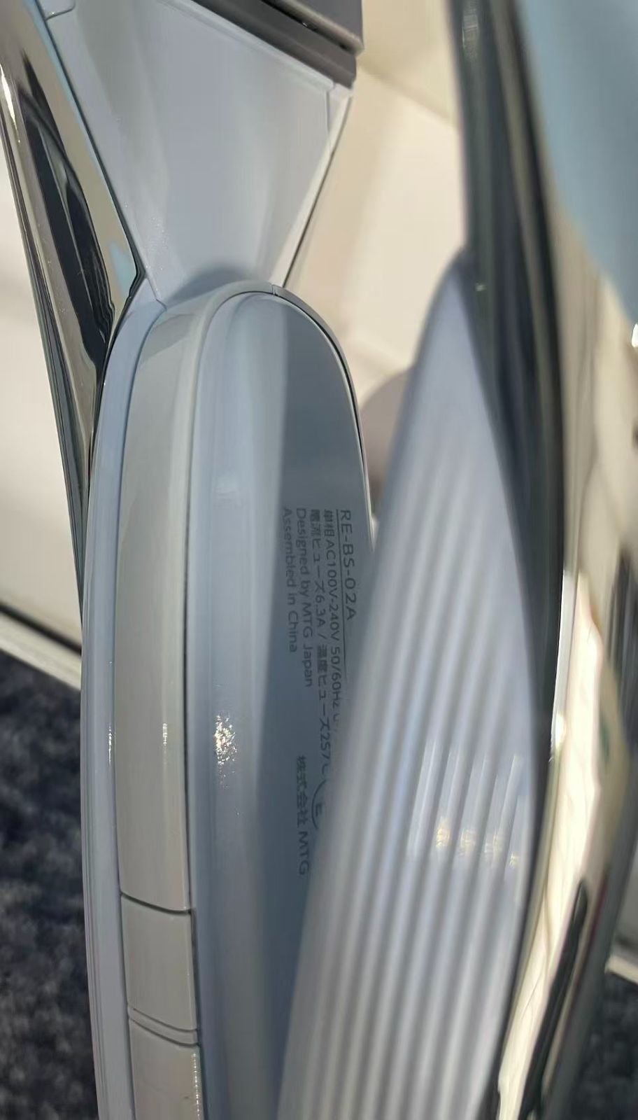  MTG リファ パワーストレートアイロン プロ 38 mm ホワイト RE-BS-02 A ストレートヘアアイロン ヘアアイロン