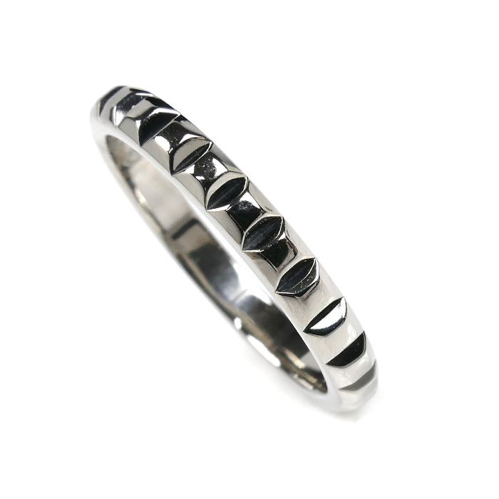 Boucheron ブシュロン Pt950プラチナ クルドパリ ミディアム リング 指輪 JAL00109 13.5号 54 4.8g レディース