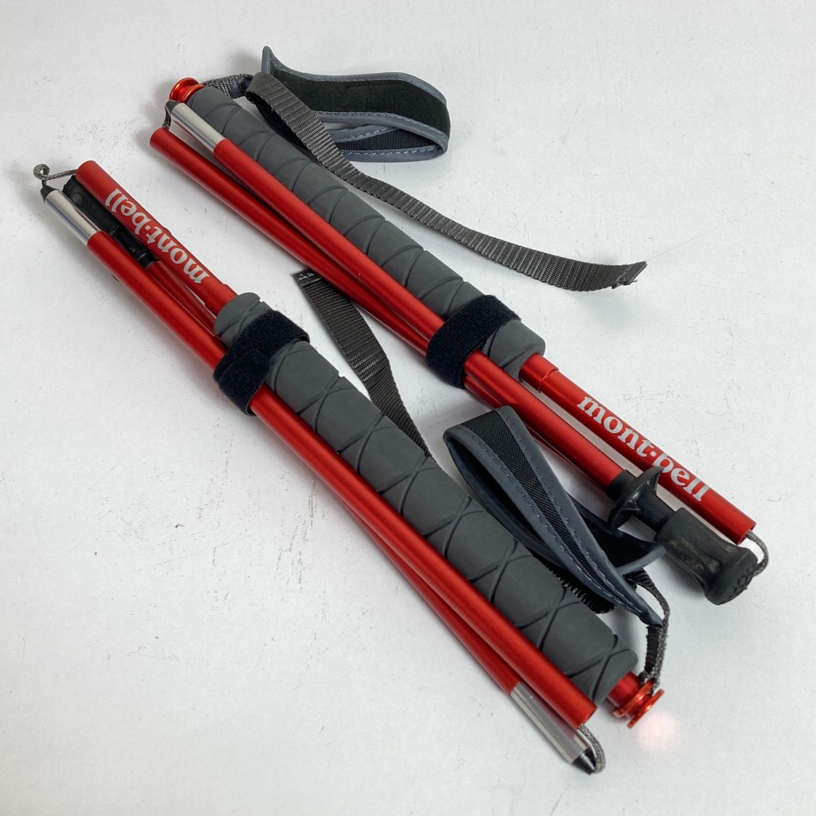 OneSize レッド系 Montbell モンベル U.L.フォールディングポール 105 2本セット アルミ ポール ストック トレッキングポール z00054126 トレッキングポール ポール ストック
