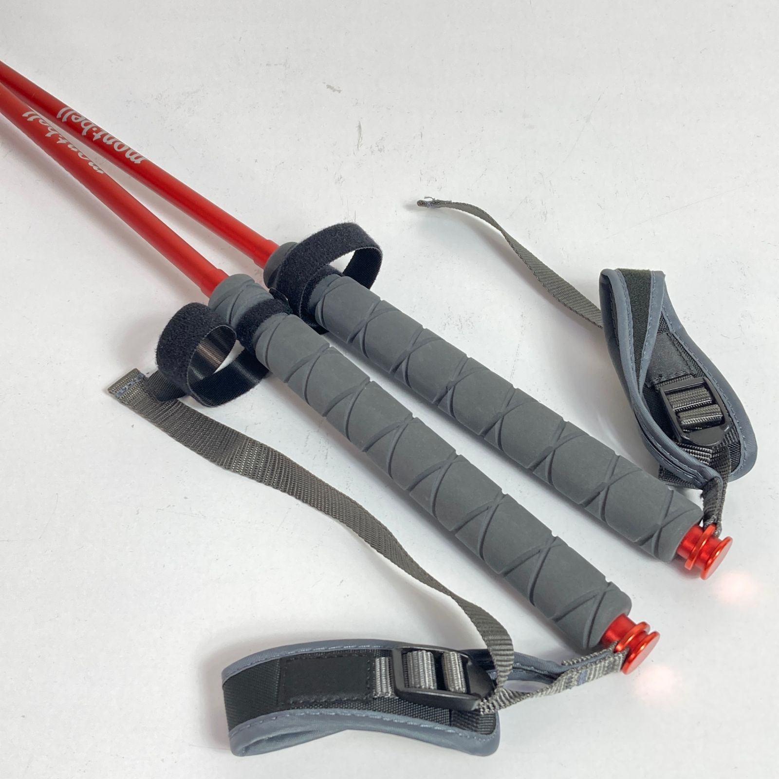 OneSize レッド系 Montbell モンベル U L フォールディングポール 105 2本セット アルミ ポール ストック トレッキングポール z