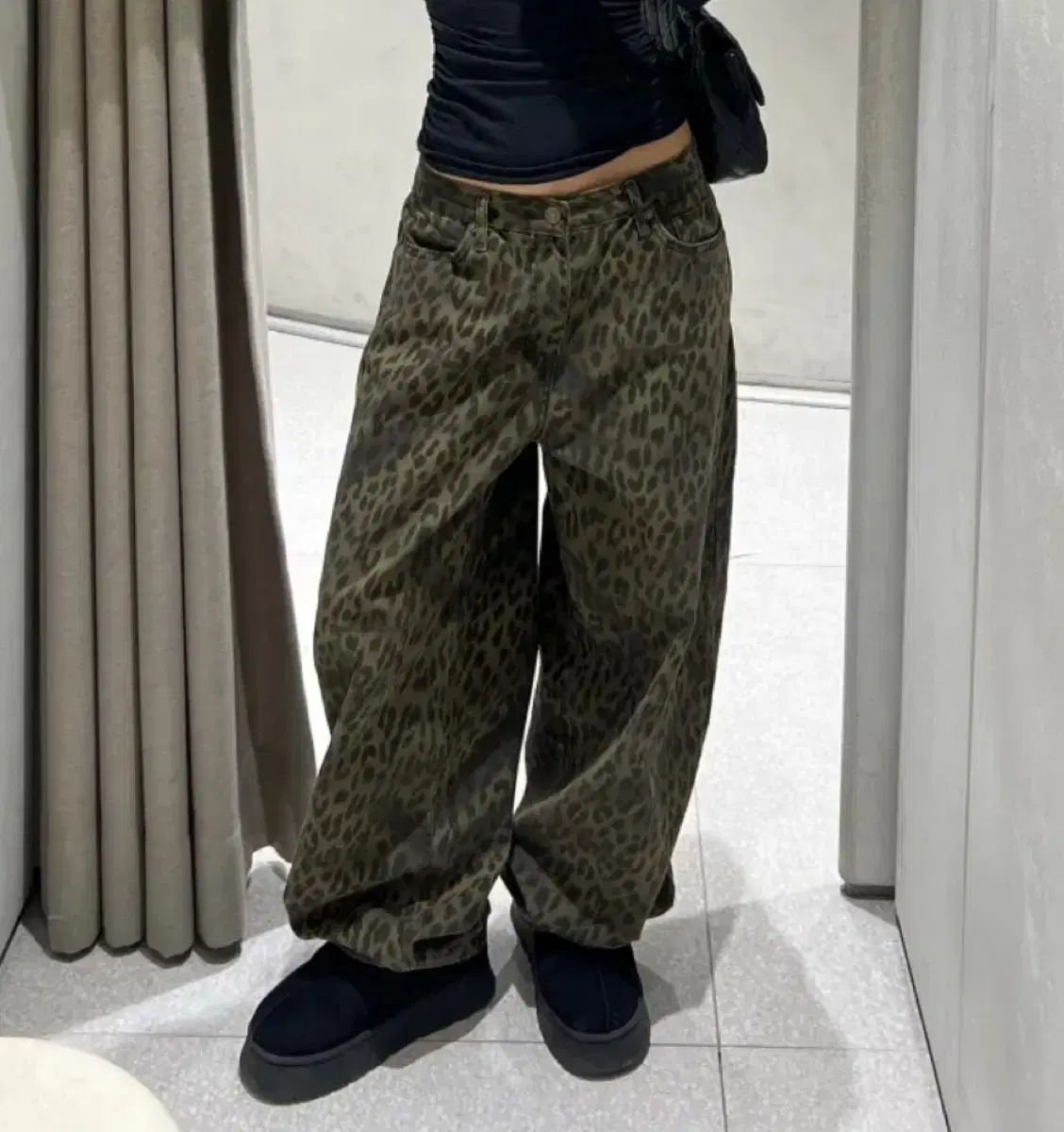 ヒョウ柄 レオパード柄 バルーン パンツ