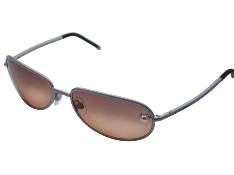 CHANEL シャネル サングラス アイウェア ココマーク フェイクパール メタル プラスチック シルバー ブラウン 4b007908