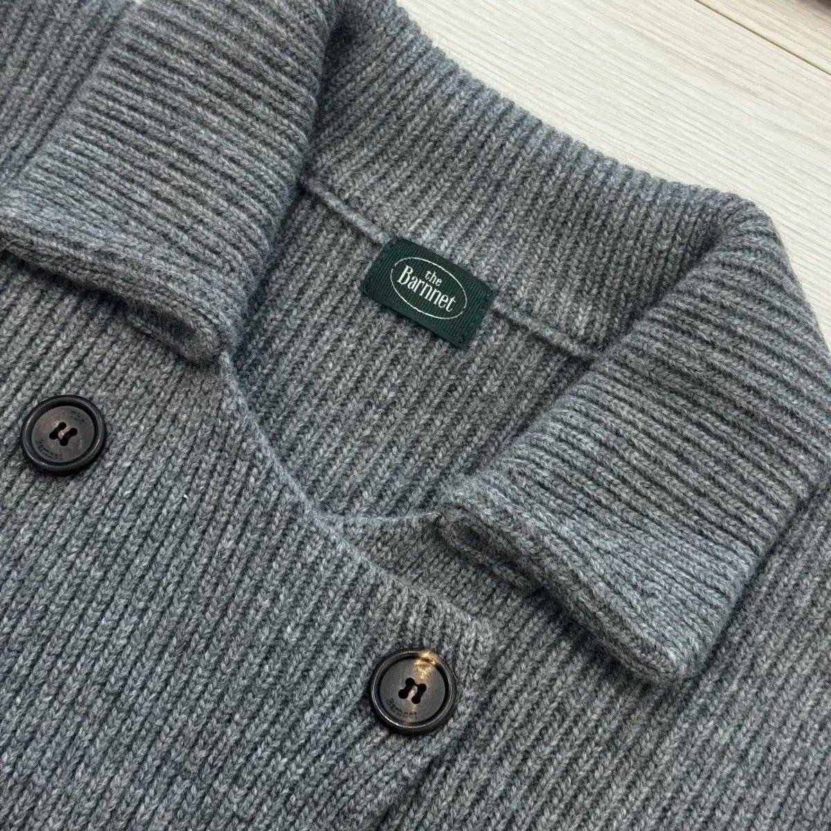 ダブルブレスト ニットカーディガン