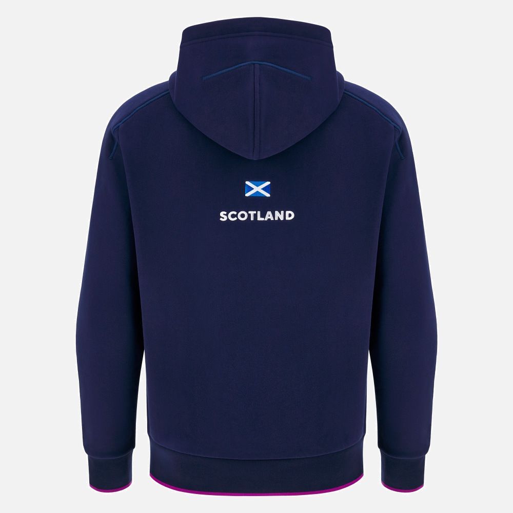 マクロン ラグビー スコットランド代表 2025 2026 アスレジャー パーカー 紺 ネイビー モデル 日本未発売