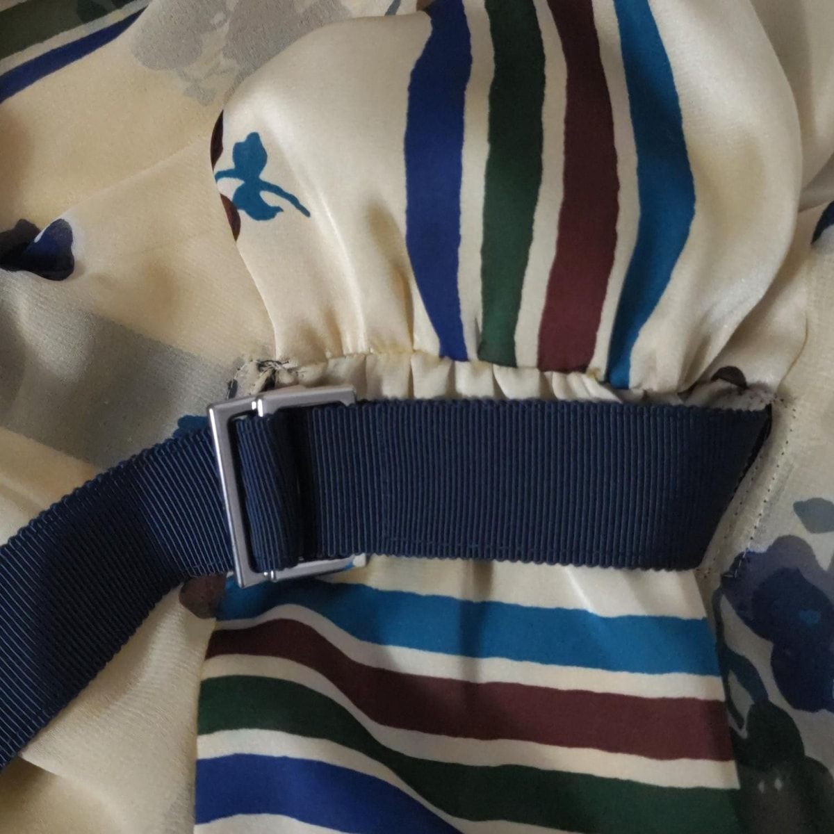 17-03353 クリームイエロー×ネイビー×マルチ