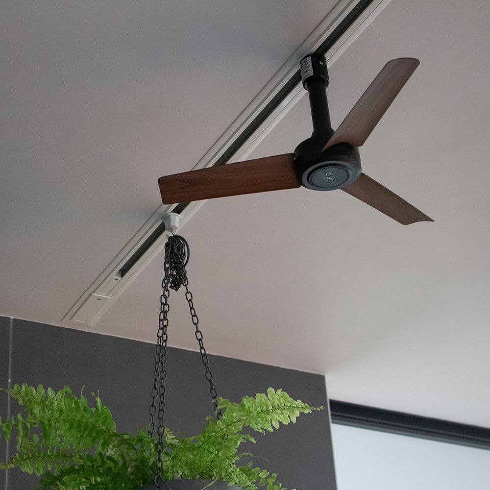 003389 DUCT RAIL FAN DC basic 40 ダクトレールファン ベーシック 40 リモコン付き サーキュレーター 空気循環 コンパクト シンプル ダクトレール ライティングレール ファン 小型シーリング White×NT