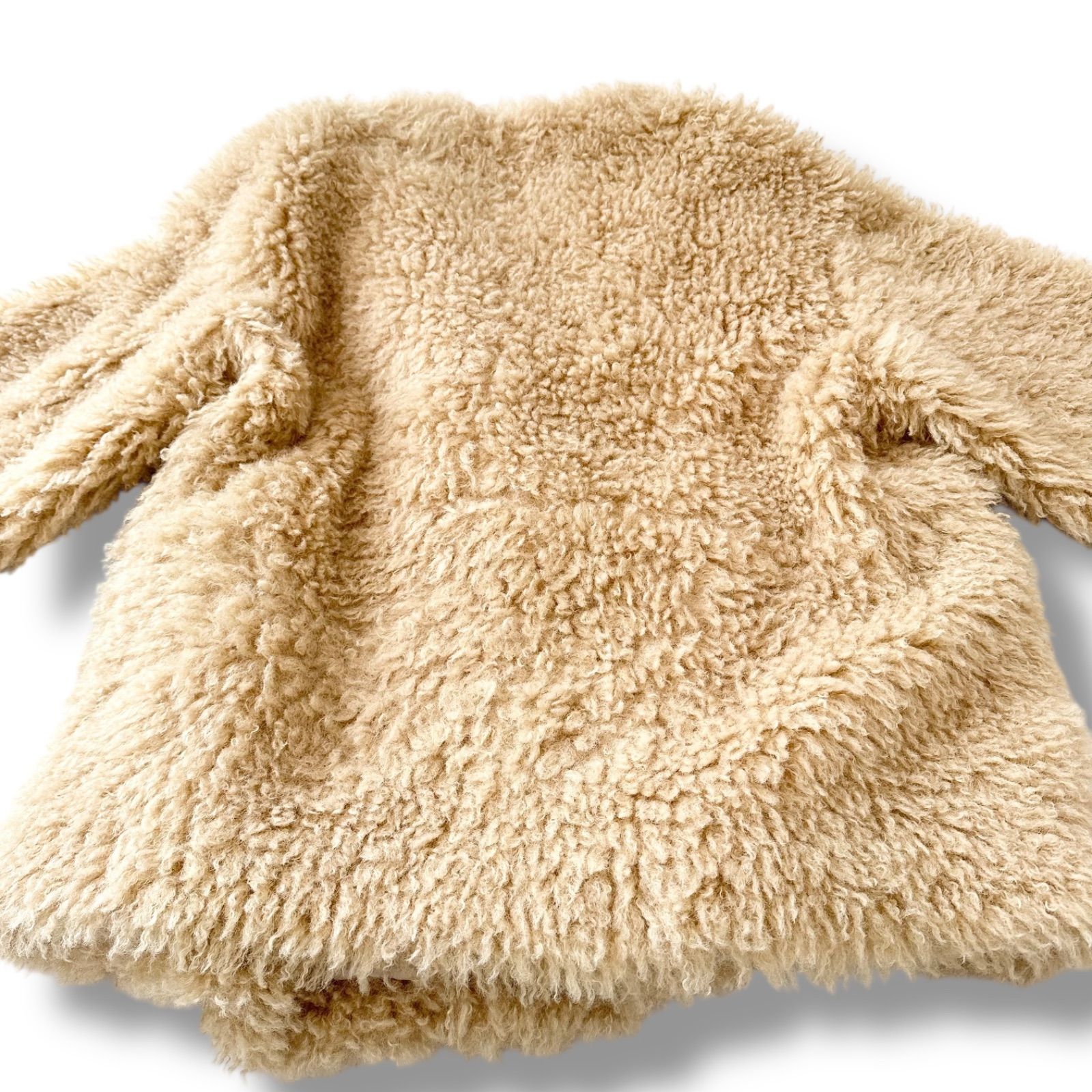 美品】イウエンマトフ モンスターボア フェイクファー コート ベージュ