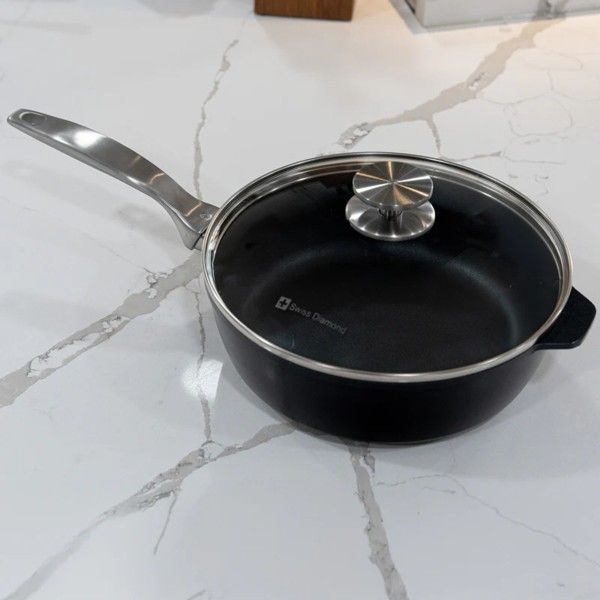 Swiss Diamond スイスダイヤモンド 24cmノンスティック ソテーパン 3リットル浅型片手鍋 Outlet ATMAENTERPRISE_COM