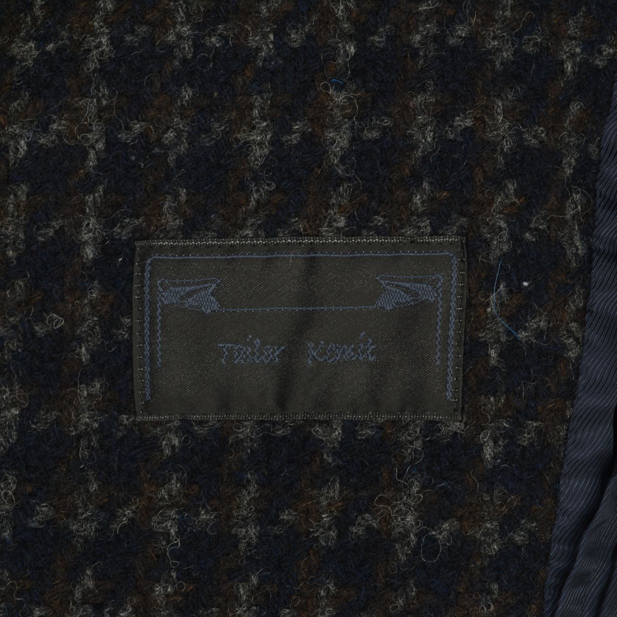 チェックウールコート