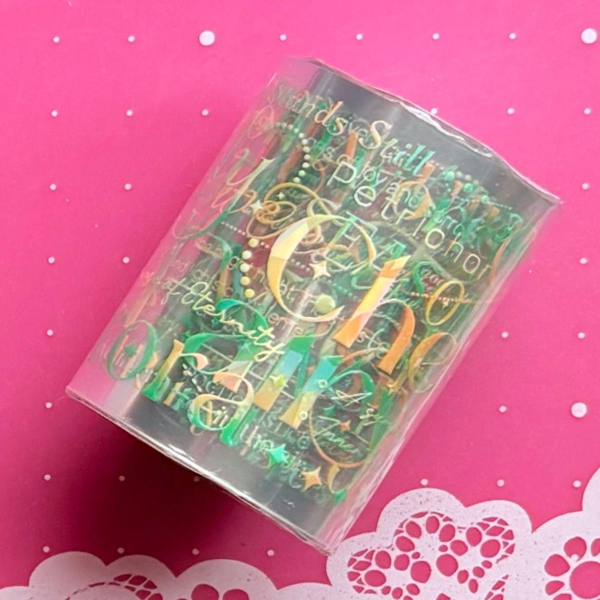 贝壳光 5cm×5m 复古大字-彩　海外マスキングテープ 贝壳光 5cm×5m 复古大字-彩 海外マスキングテープ