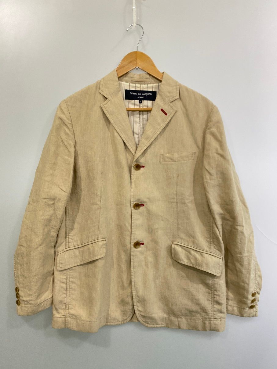 品 COMME des GARCONS HOMME コムデギャルソンオム HG-J026 LINEN 3B JACKET リネンジャケット 140-251102-zi-06-min