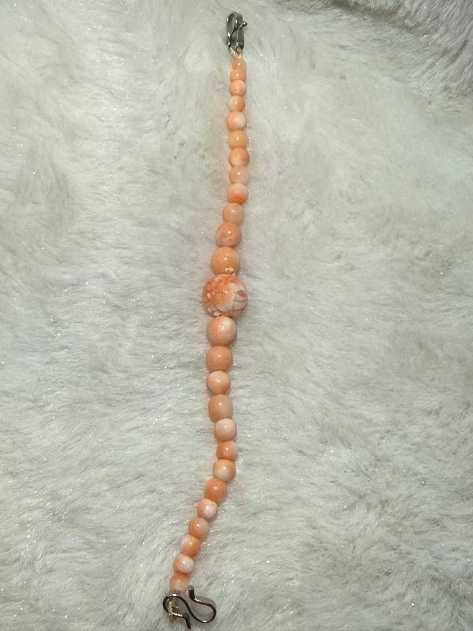 ピンク珊瑚 黒瑪瑙