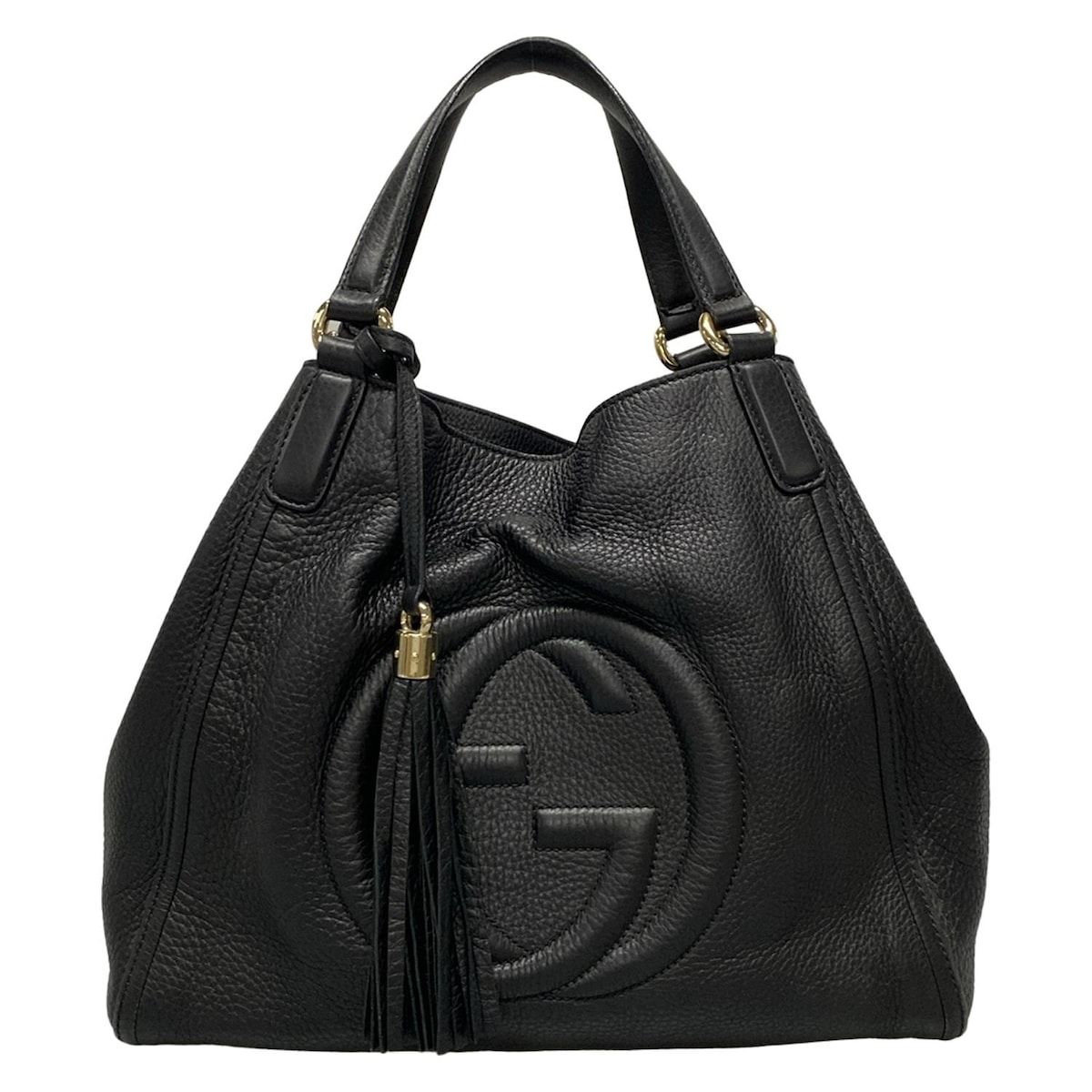 GUCCI グッチ トートバッグ ソーホーセラリウス 282309 黒 レザー