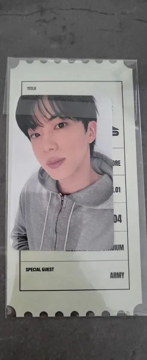 ジン JIN ソクジン ラストコンサート ラスコン ARMY ZONE トレカ