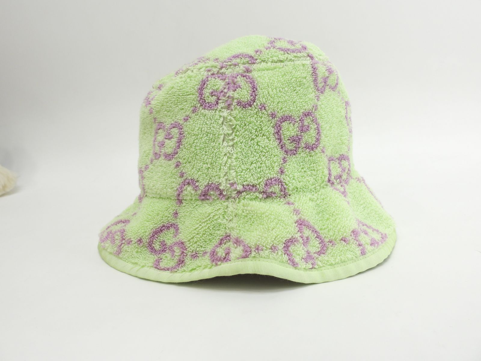 コットンパイル地緑