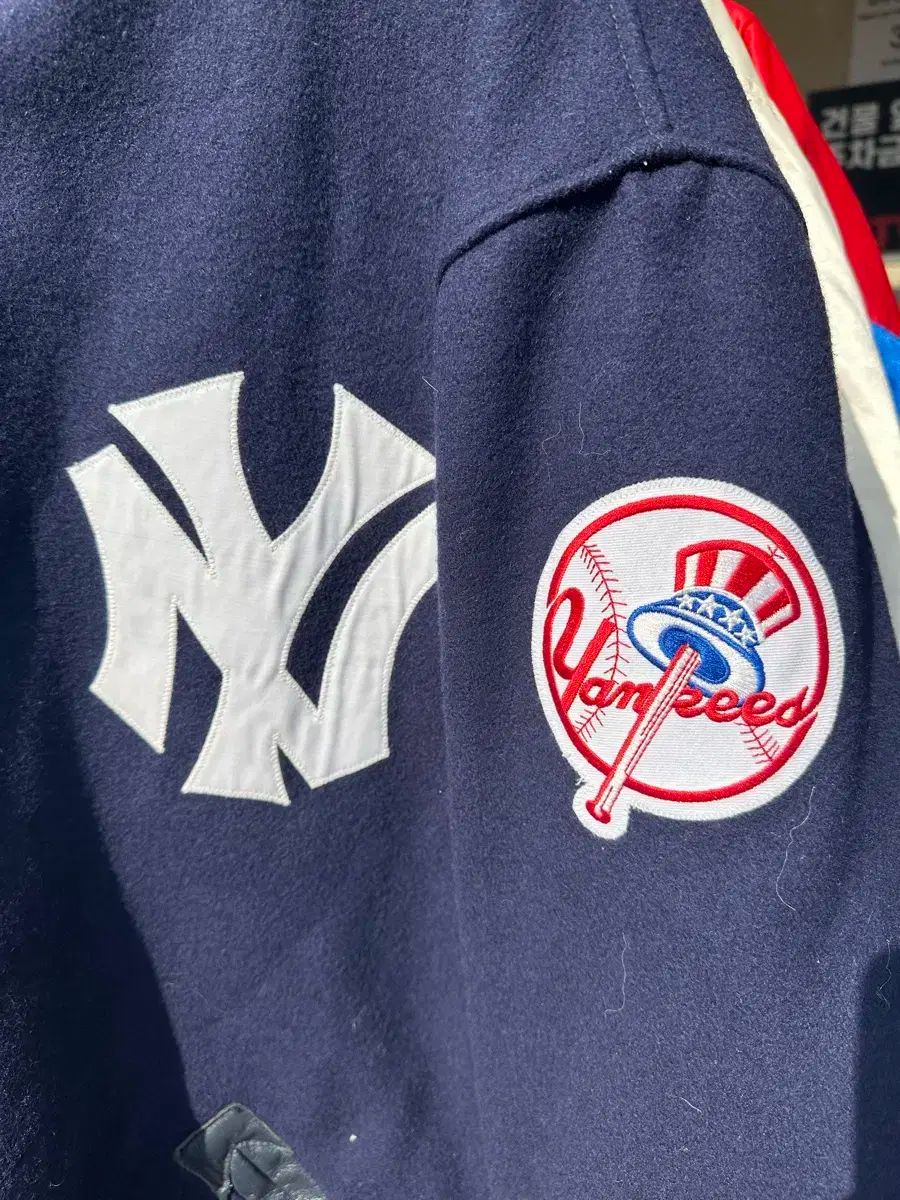 90s ヴィンテージ ミッチェルアンドネス NEW YORK ヤンキース スタジャン ジャケット