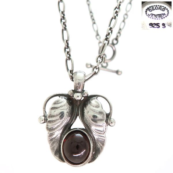 ジョージジェンセン✨ネックレス　1994 シルバー925　ヘリテージ　ガーネット Georg Jensen ジョージジェンセン ネックレス ガーネット