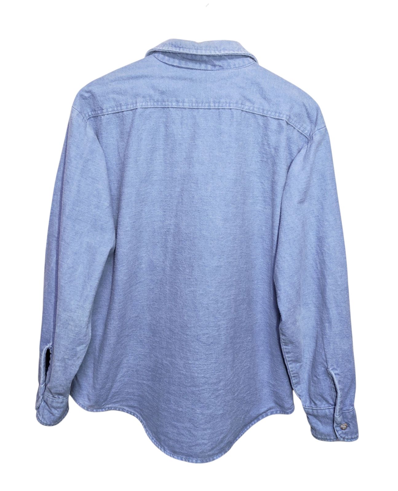 80s DAKOTA by FIVE BROTHER シャモアクロスシャツ ライトブルー Lサイズ