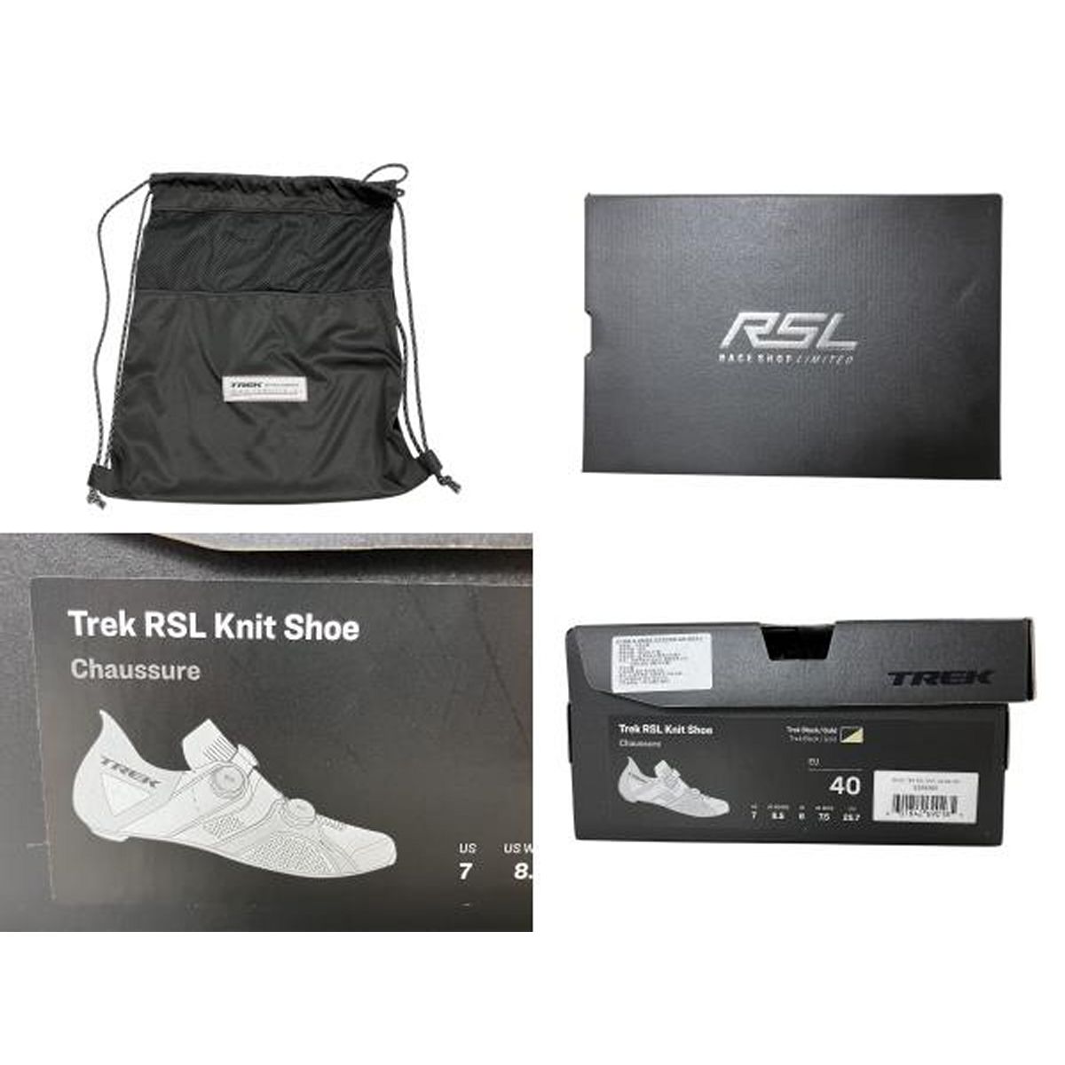 TREK RSL KNIT EU40 サイズ 25.7cm ROAD ビンディングシューズ モデル ロードバイク W10581615