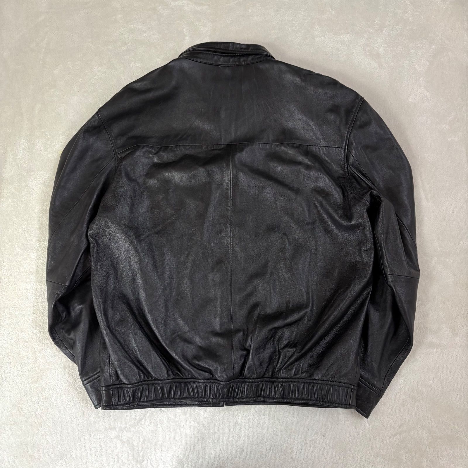 美品 Polo by Ralph Lauren ポロ ポニー刺繍 ラムレザー レザー