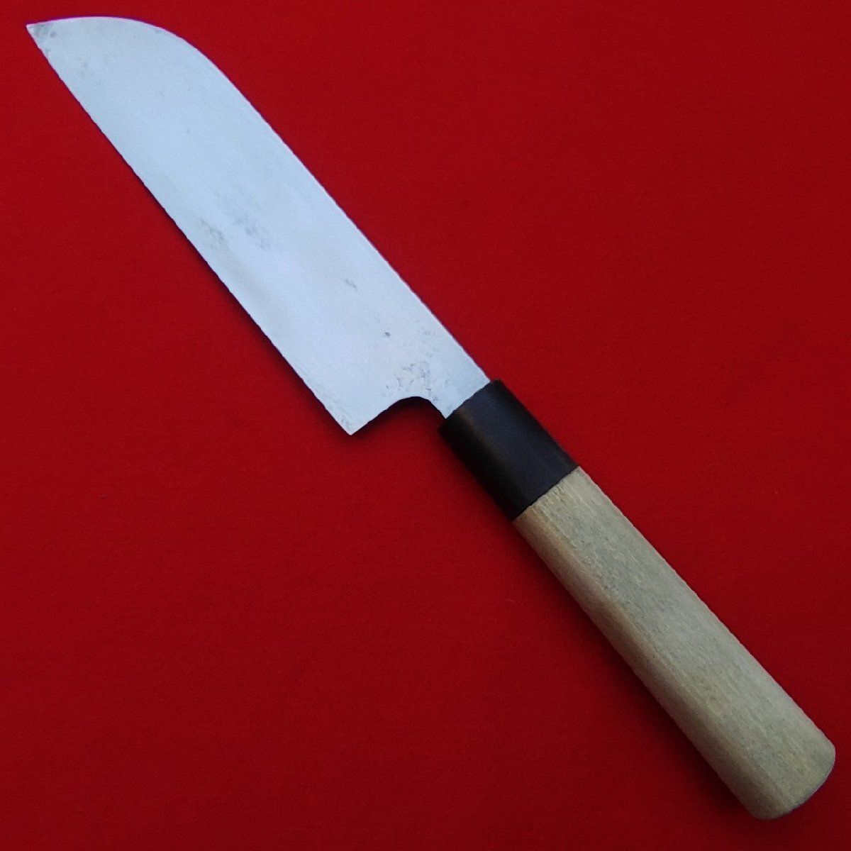 鎌形包丁 薄刃包丁 堺刀司 刃長約170㎜ 峰厚約3.5㎜ 重量約165g 片刃 和包丁 鎌形薄刃包丁 調理器具 庖丁 刃物 0816