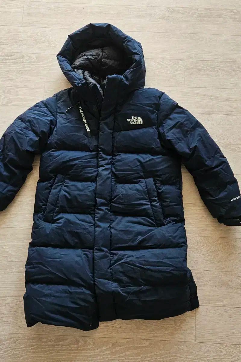 THE NORTH FACE ザノースフェイス ダウンジャケット ロング丈 ネイビー 130