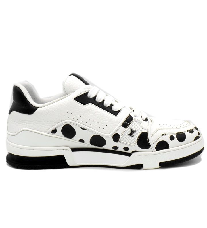 ルイヴィトン LOUIS VUITTON × 草間彌生 MS 1212 LVトレーナー ローカット スニーカー f 28496