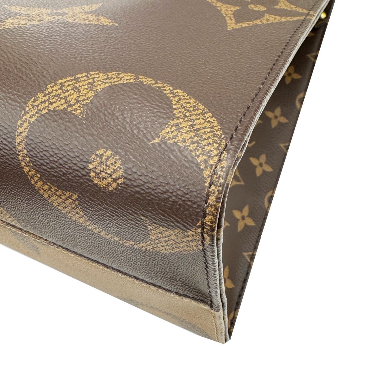 LOUIS VUITTON ルイヴィトン オンザゴーMM M45321 モノグラム ジャイアントリバース トートバッグ ハンドバッグ RFID モノグラムキャンバス ブラウン系 ユニセックス カジュアル デイリー 2way ブランドギャラリー心斎橋店 DECORATOM_COM_BR