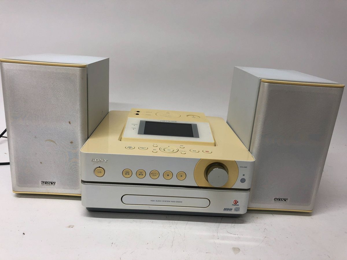 11.34-70 △ SONY NAS-D55HD SS-D55HD HDDコンポ ネットジューク 2008