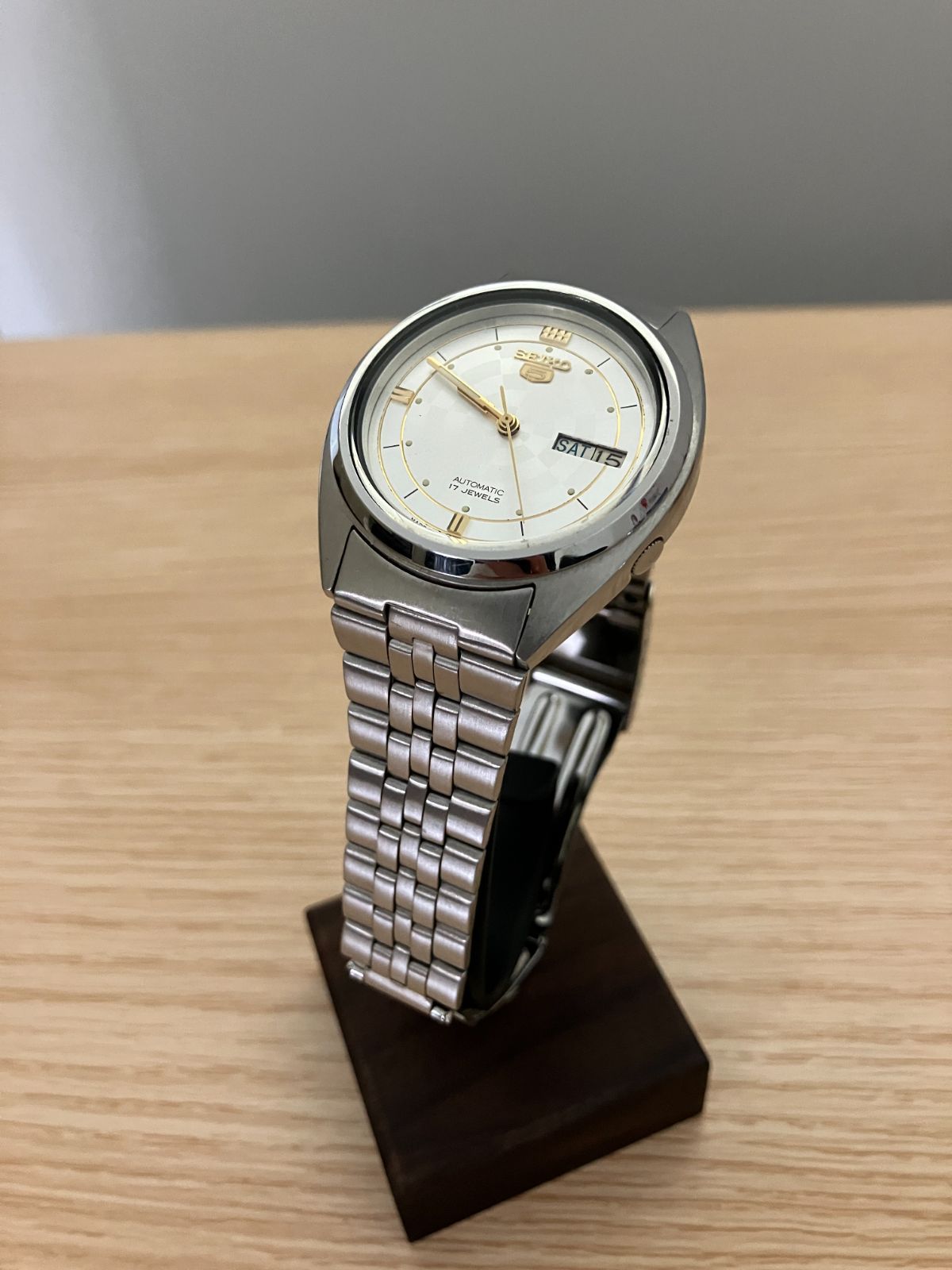 セイコー5 7009-3180 自動巻 デイデイト 腕時計