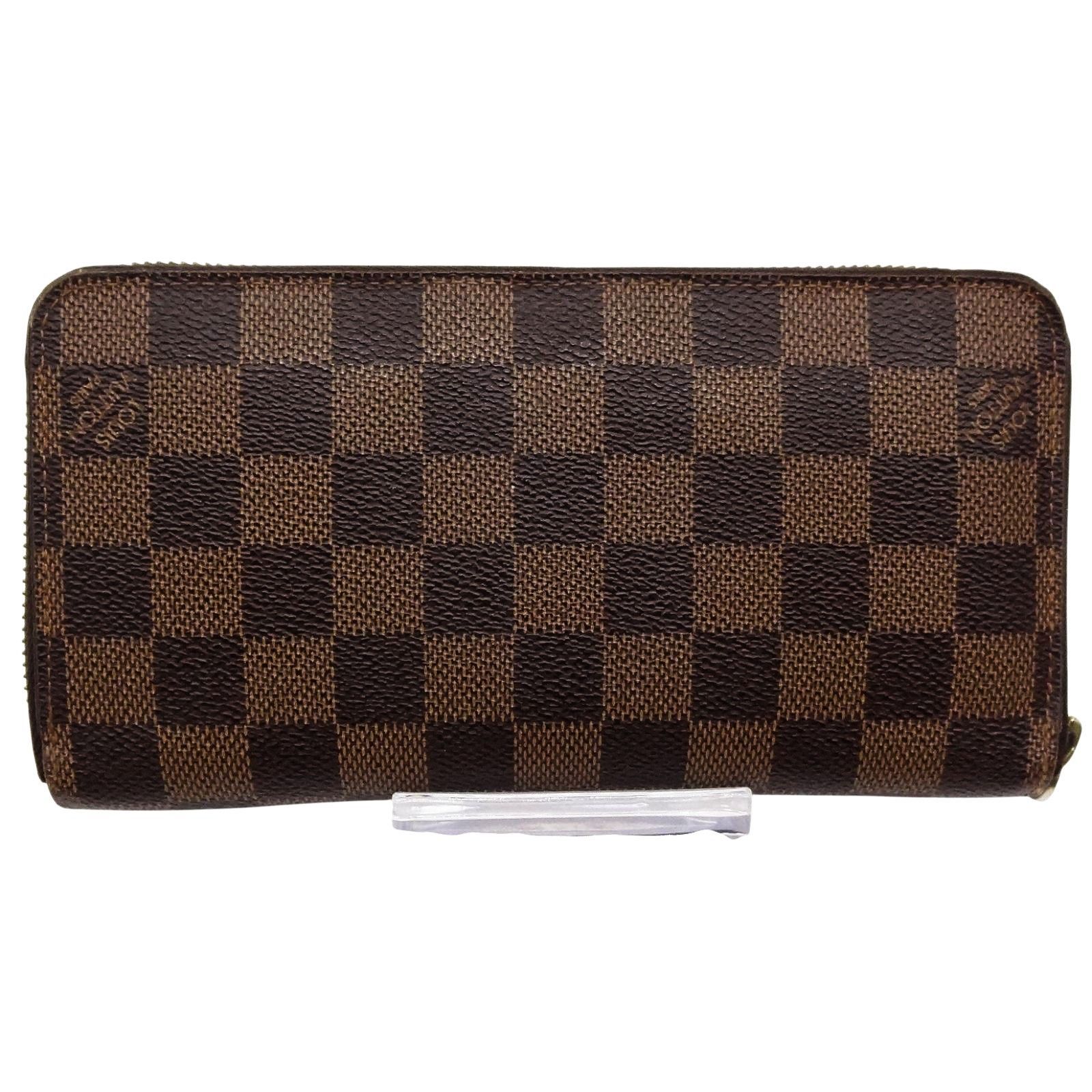 LOUIS VUITTON ジッピーウォレット ダミエ 長財布 ブラウン