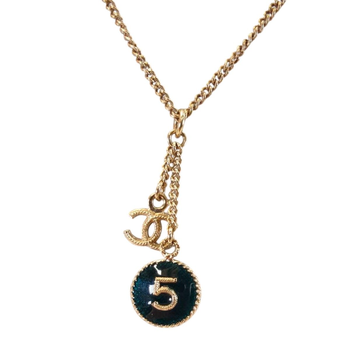 CHANEL シャネル ココマーク ロゴ No.5 ネックレス ペンダント 