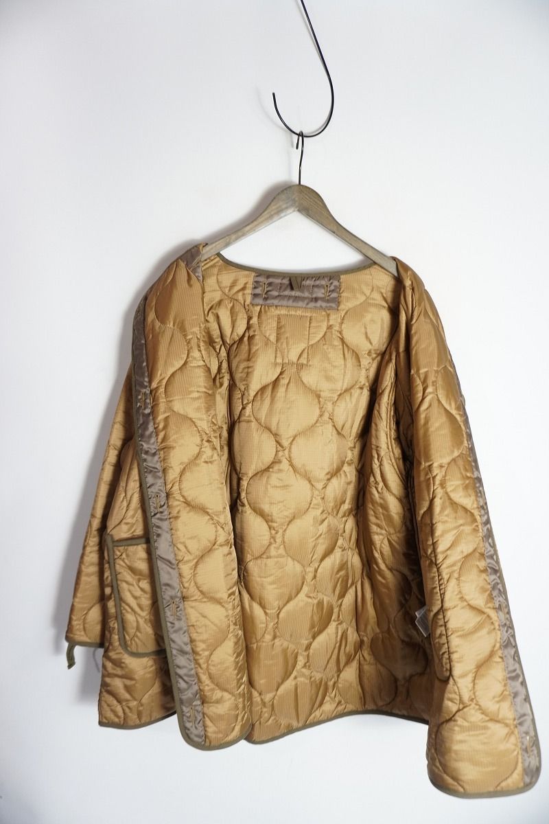 正規 Johnbull ジョンブル M-65 LINER PARKA TOP KHAKI ライナー キルティング ジャケット TK233L01 茶 ブラウン M 本物 1023P 4 KANDAIZUMI_COM