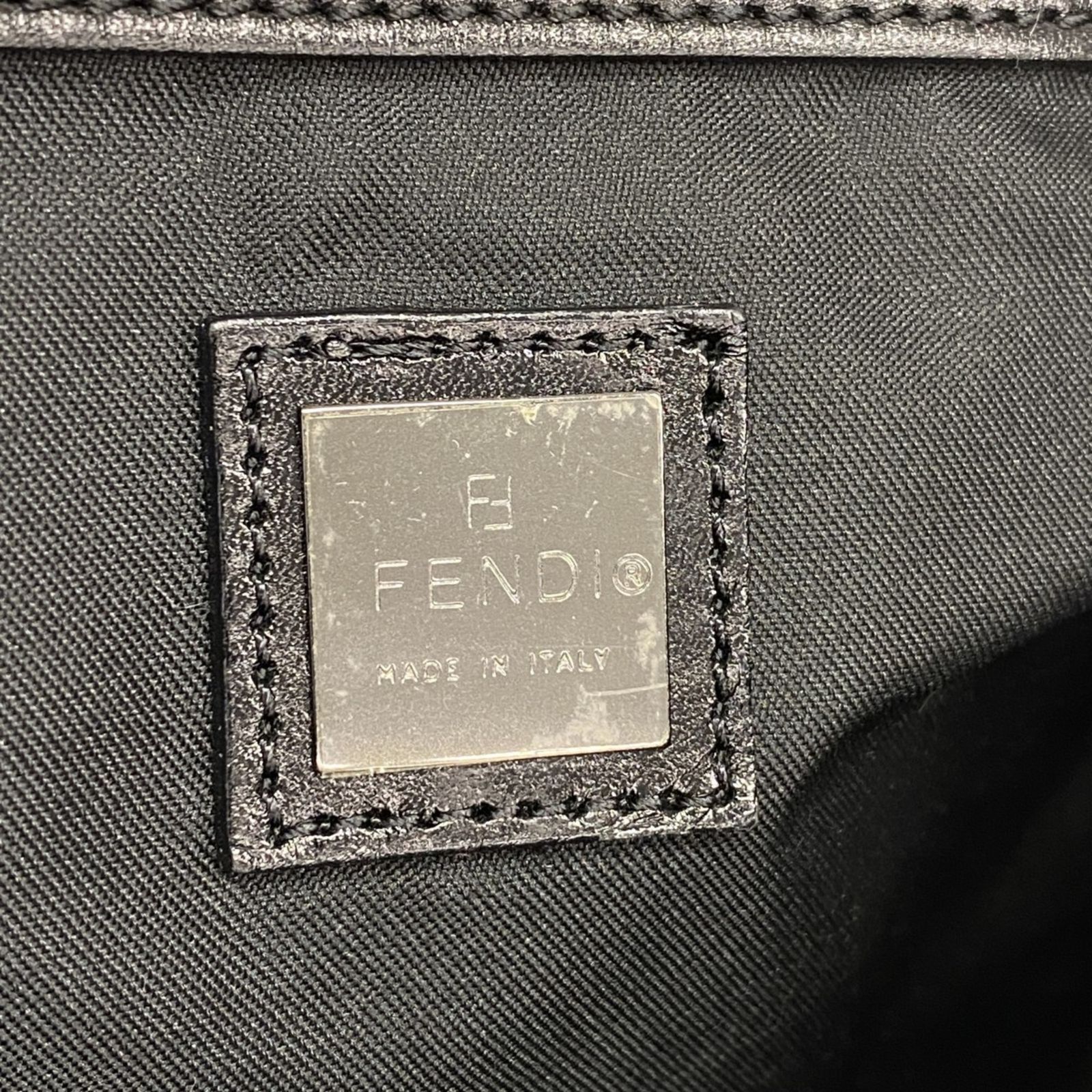 フェンディ Fendi フェンディ トートバッグ ズッキーノ ナイロンキャンバス ブラウン ブラック レディース DECORATOM_COM_BR