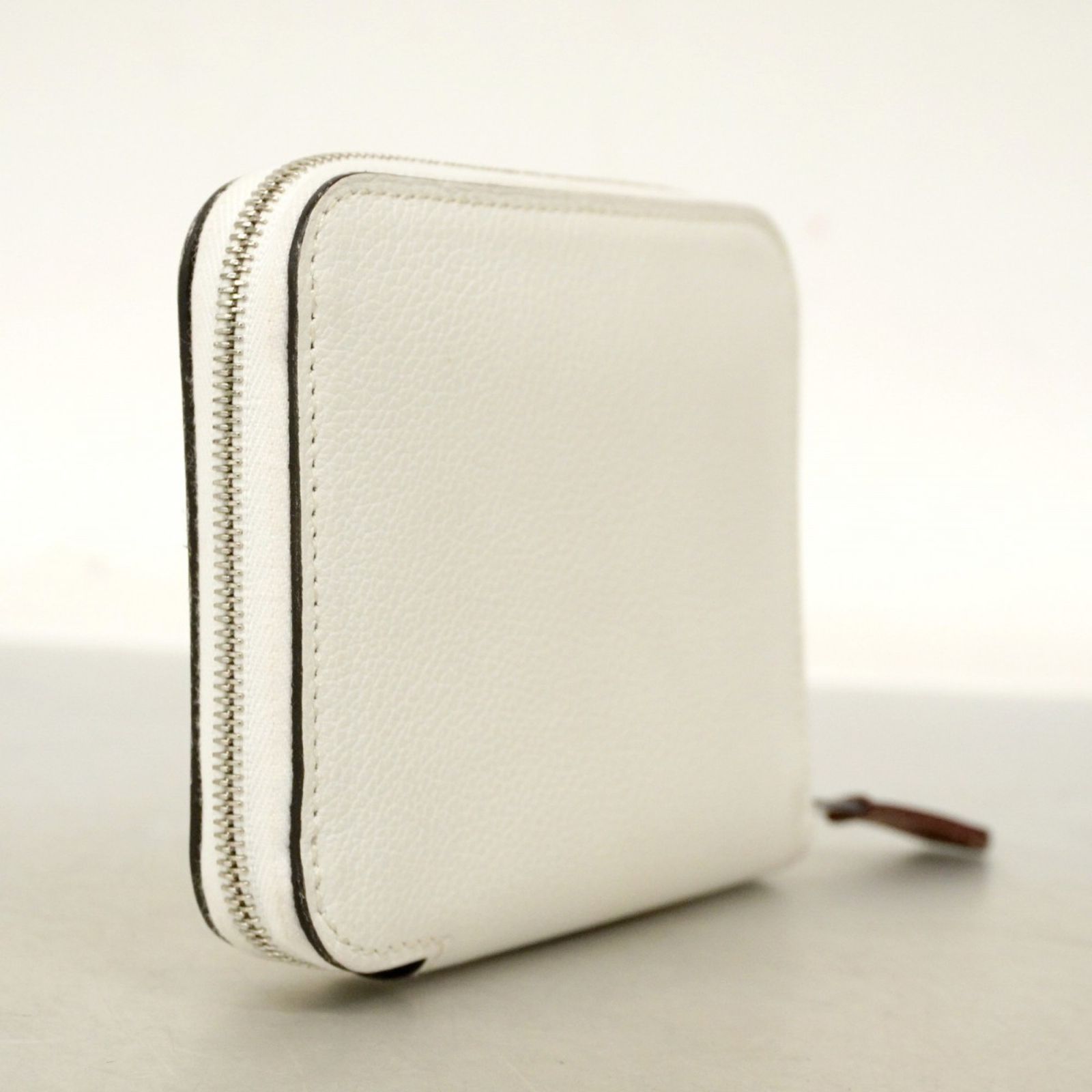 エルメス Hermes エルメス 財布 コインケース アザップシルクインコンパクト エヴァ― ニューホワイト カプシーヌ B刻印レディース