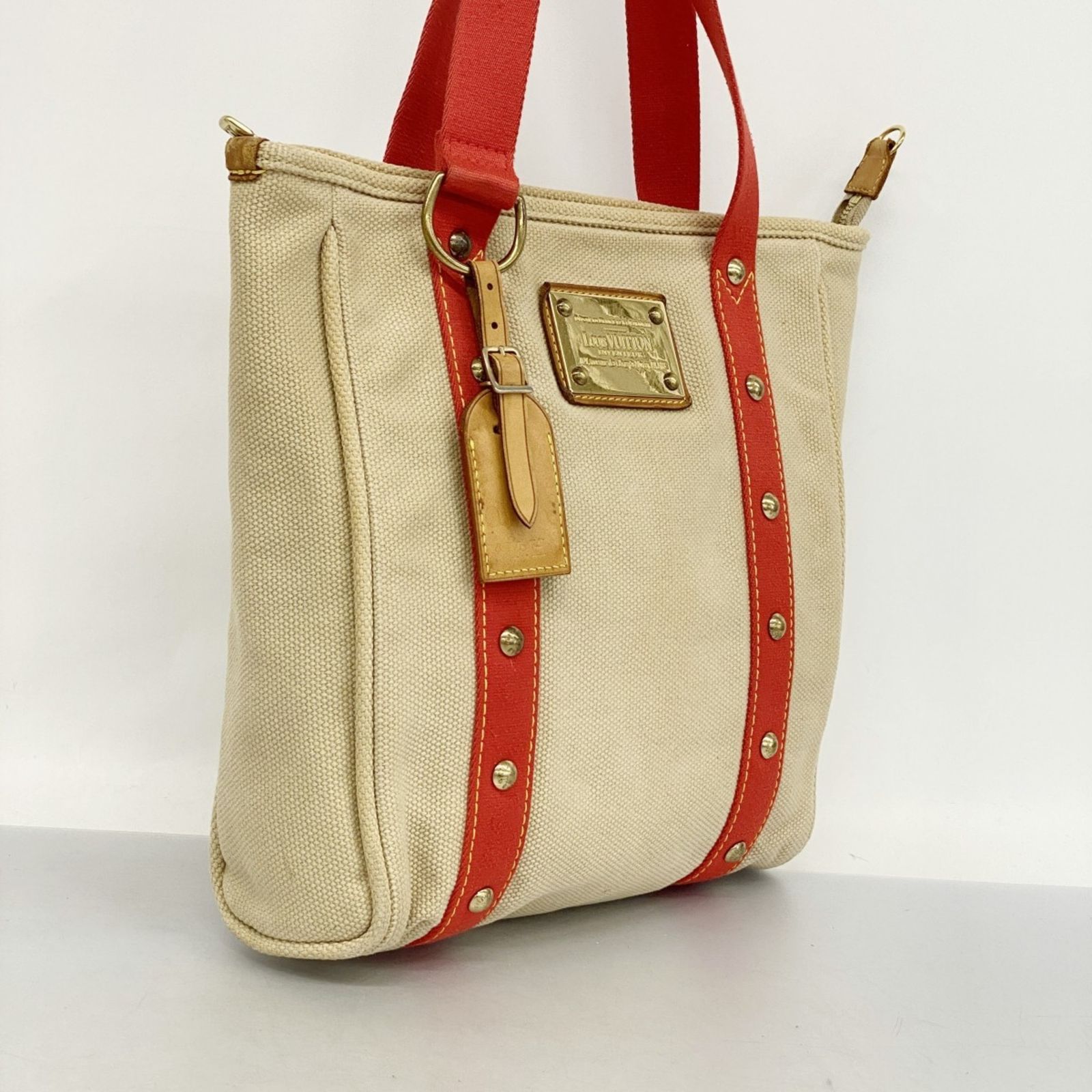 ルイ ヴィトン Louis Vuitton ルイ ヴィトン トートバッグ アンティグア カバMM M40035 ベージュレディース