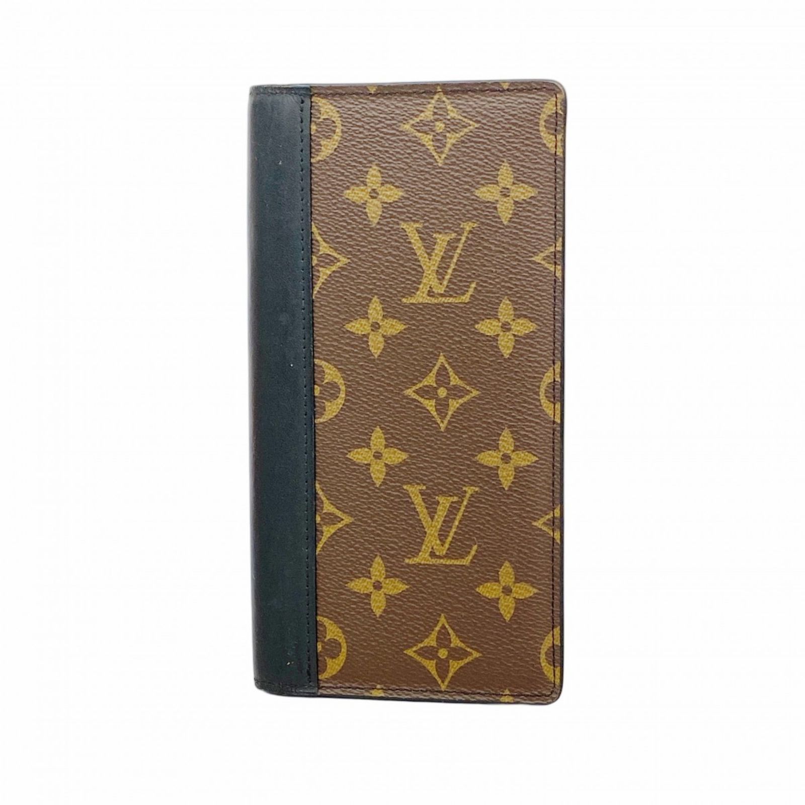 ルイ ヴィトン Louis Vuitton ルイ ヴィトン 長財布 モノグラム マカサー ポルトフォイユブラザ M69410 ブラウン ブラックメンズ