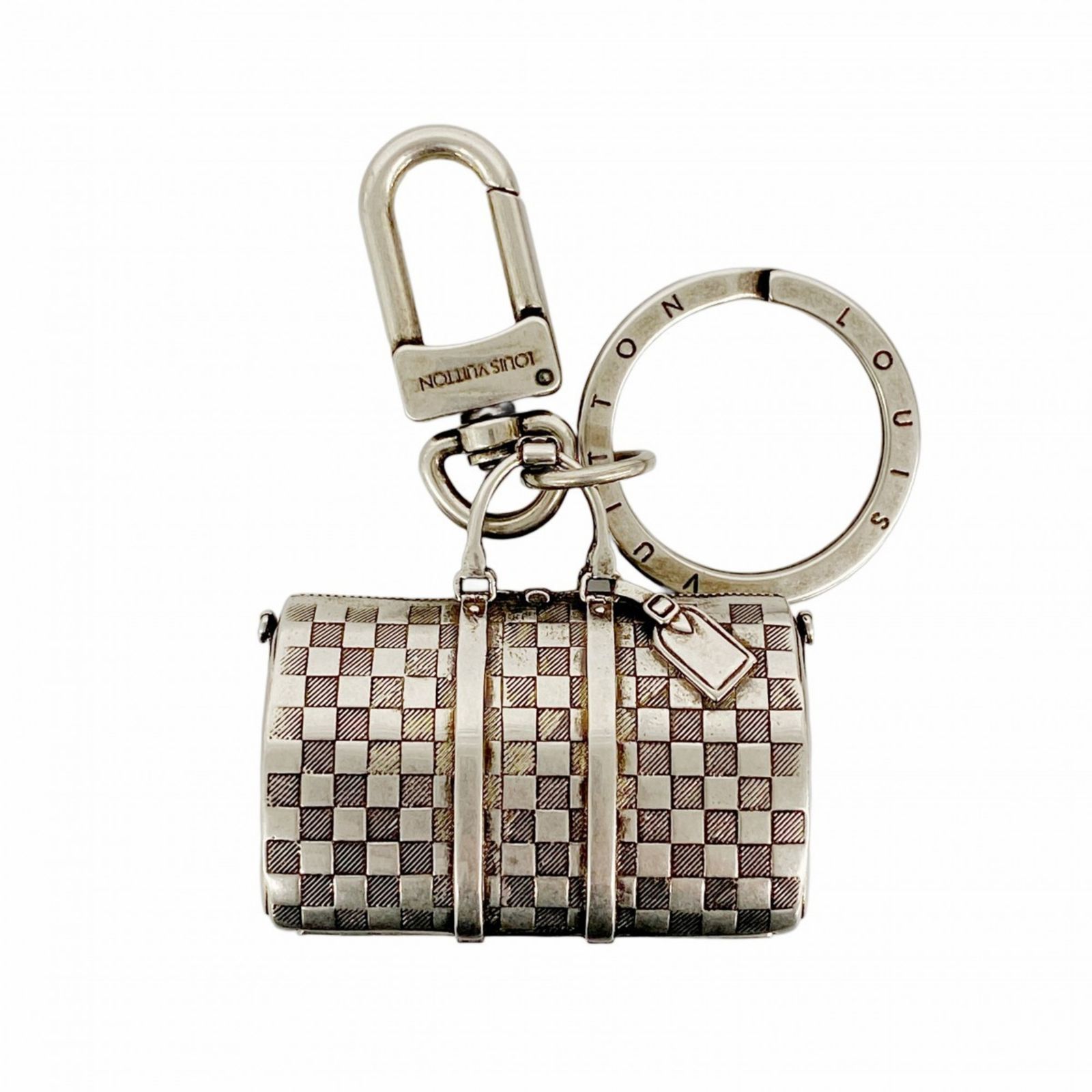 ルイ ヴィトン Louis Vuitton ルイ ヴィトン キーホルダー ダミエ ザ キーポル チャーム M00023 シルバーメンズ レディース