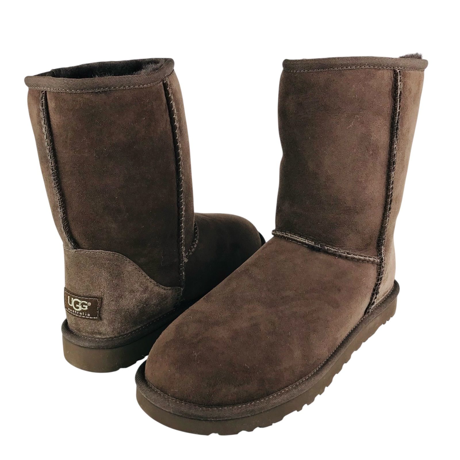 UGG アグ CLASSIC SHORT クラッシックショート レディース シープスキン ムートン ショートブーツ US8 25㎝ レディースブーツ ブーツ 秋冬物 カジュアル 靴 オシャレ ブランド