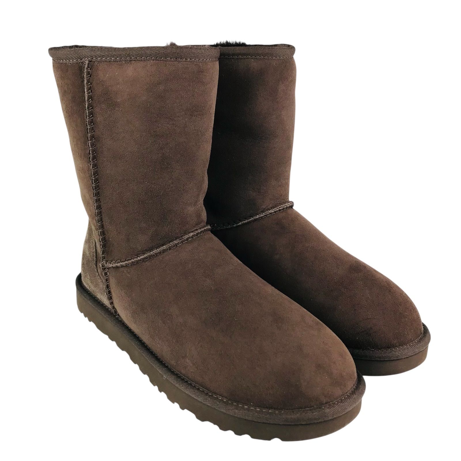 UGG アグ CLASSIC SHORT クラッシックショート レディース シープスキン ムートン ショートブーツ US8 25㎝ レディースブーツ ブーツ 秋冬物 カジュアル 靴 オシャレ ブランド