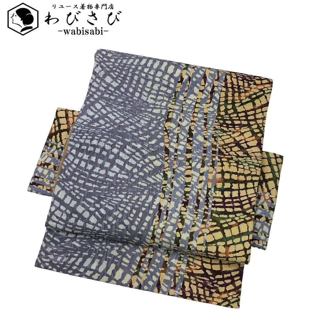 作り帯 付け帯 袋帯 抽象模様 薄鈍色 O-5587