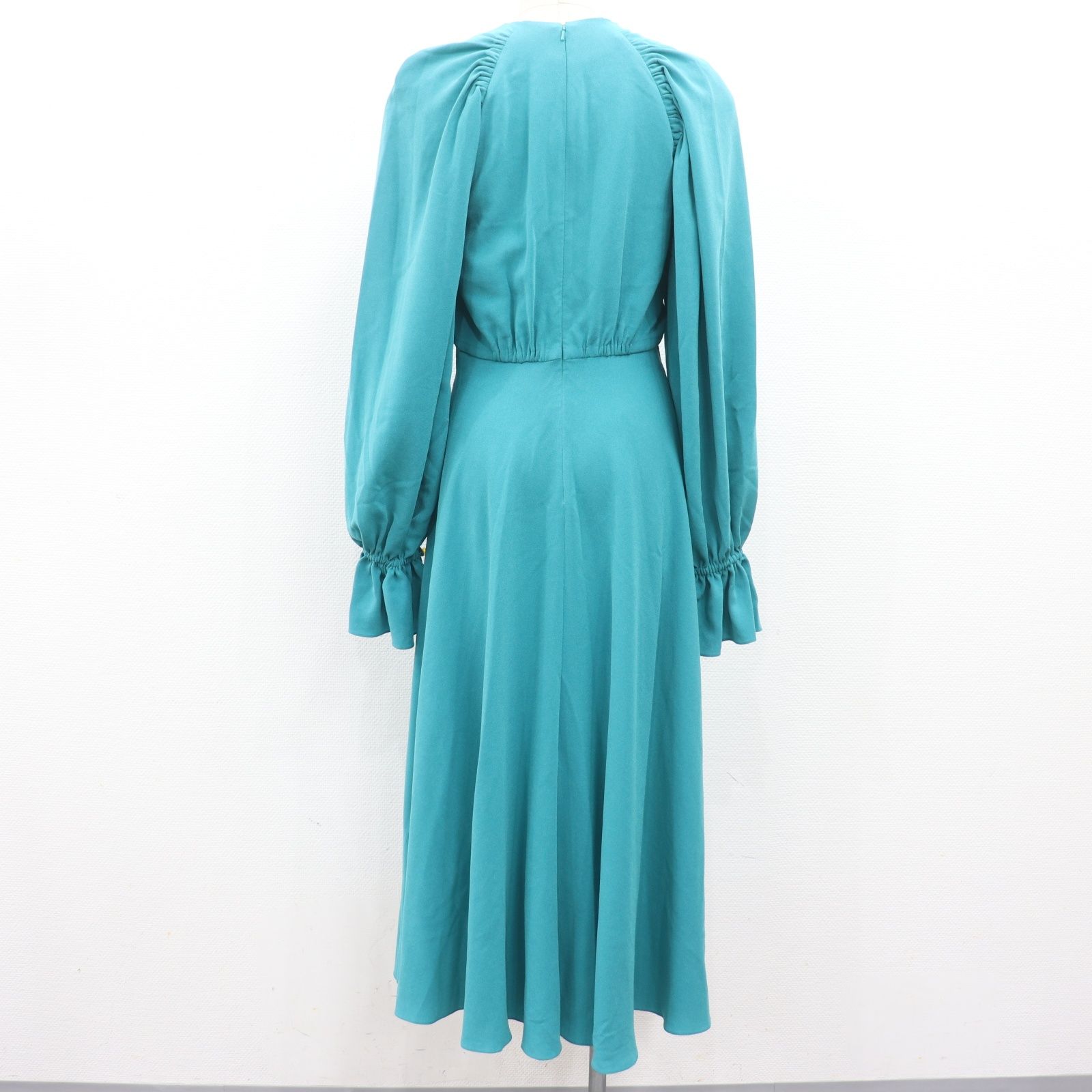 IT0SAAFI2T0O ROKSANDA ロクサンダ ワンピース 長袖 グリーン レディース サイズ 8 ロングワンピース ラグラン アセテート フ バックファスナー