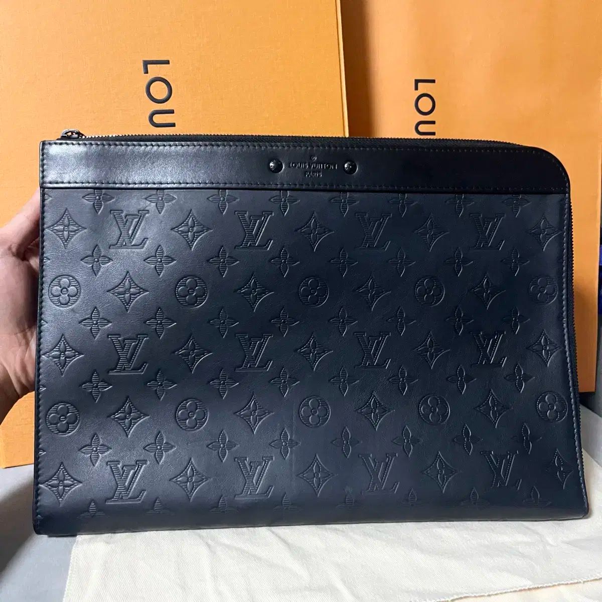 級 Louis Vuitton ルイヴィトン エクリプス シャドウ ポシェットジュール クラッチバッグ