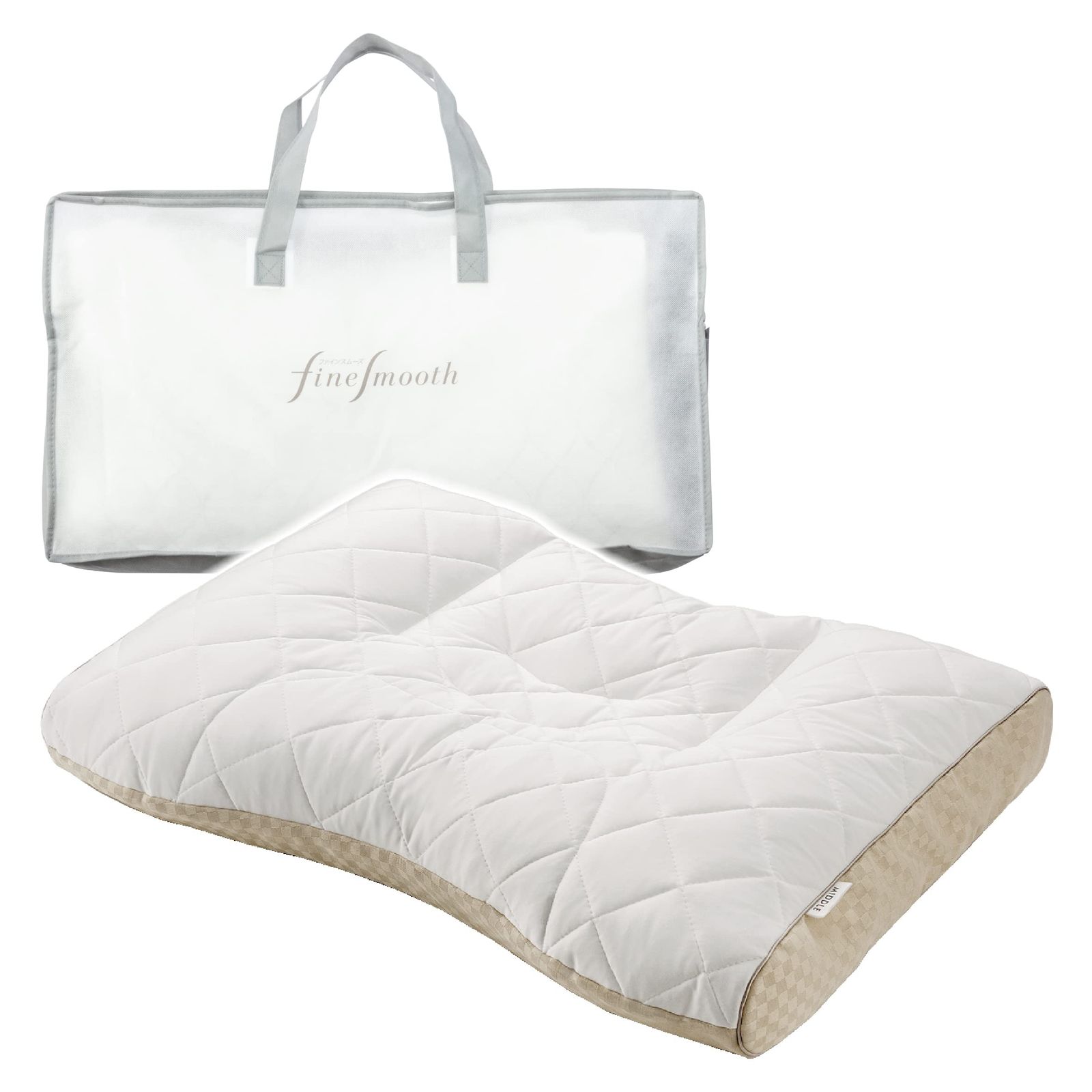 nishikawa 西川 ミニ パイプ 枕 高さ ふつう 洗える 通気性 弾力 高さ調節 ファインスムーズ ホワイト EH07112012M