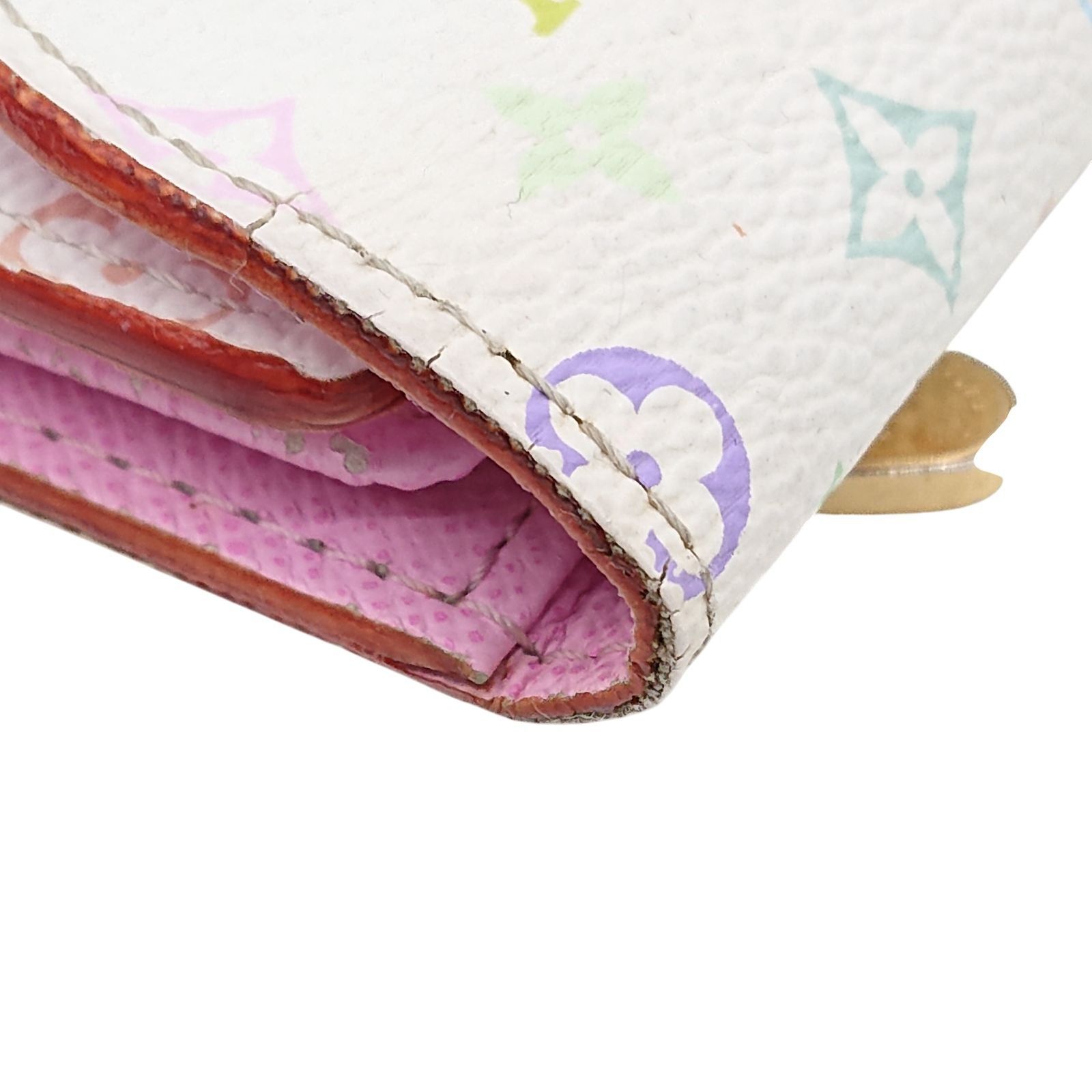 ホワイト 折り財布