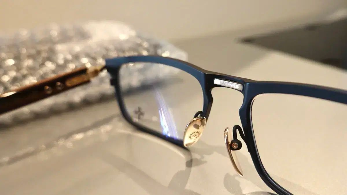 美しく快適に！ CHROME HEARTS クロムハーツ メガネ Uレイテ youre late マットブラック GOLD 素晴らしい